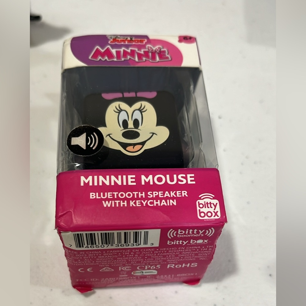 Minnie Mouse Bluetooth Speaker with Keychain - Pink